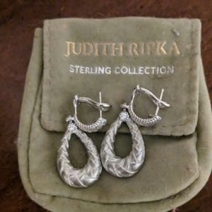 Judith Ripka Sterling silver earrings